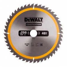 DeWALT DT1957 pjovimo diskas medienai 250 mm 48T